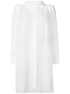 Fendi Handkerchief Collar Dress - White