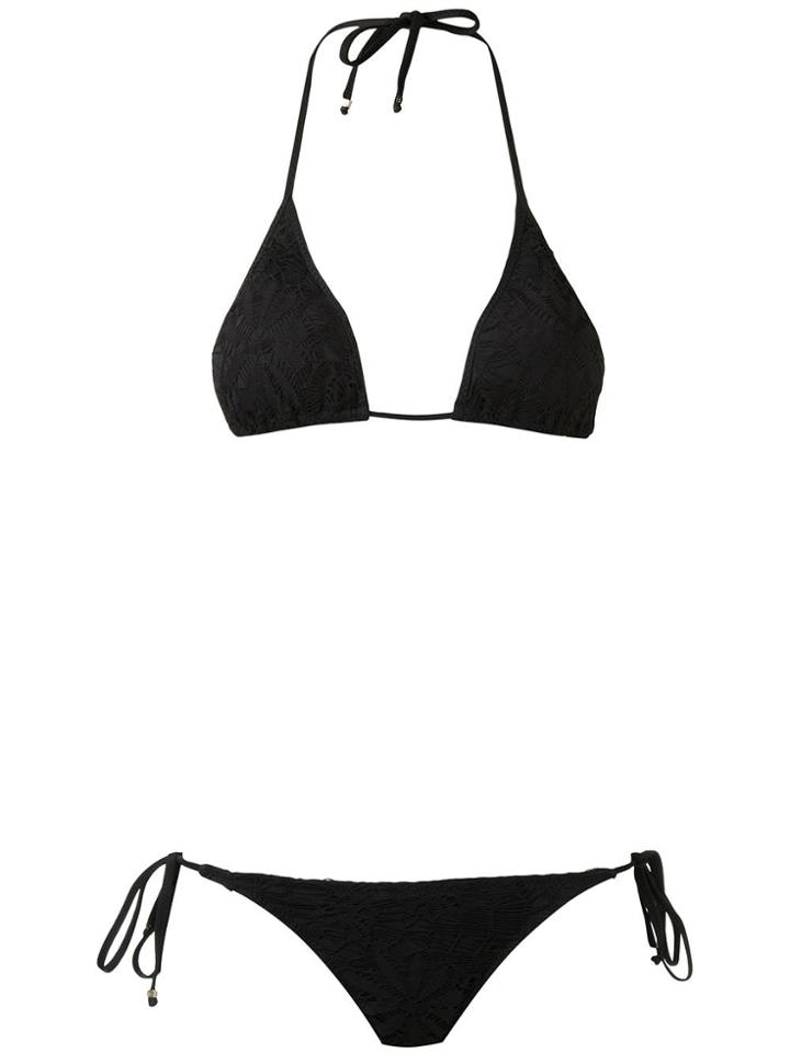Amir Slama Triangle Bikini Set - Black