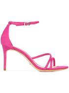 Schutz Strappy Sandals - Pink & Purple