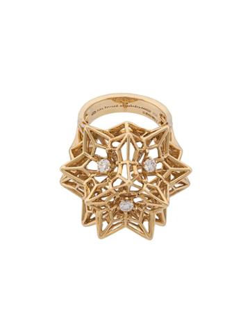 John Brevard 'helix Frame' Diamond Ring, Women's, Size: 7, Metallic