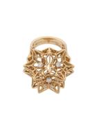 John Brevard 'helix Frame' Diamond Ring, Women's, Size: 7, Metallic