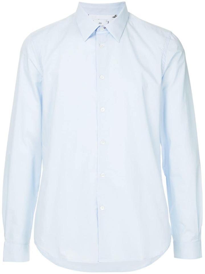 Ps By Paul Smith Long Sleeved Buttoned Shirt - Blue