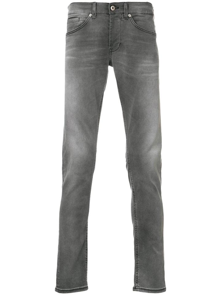 Dondup Faded Slim-fit Jeans - Grey