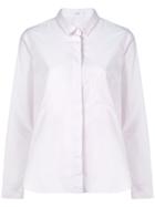 Closed Concealed Fastening Shirt - Pink