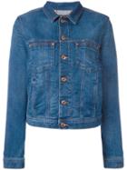 Diesel Denim Jacket, Women's, Size: Large, Blue, Cotton/spandex/elastane