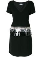 Moschino Pre-owned Beaded Embroidery Dress - Black