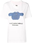 Mm6 Maison Margiela Oversize Printed T-shirt - White