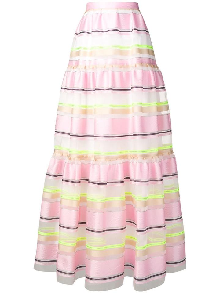 Delpozo Full Layered Skirt - Pink