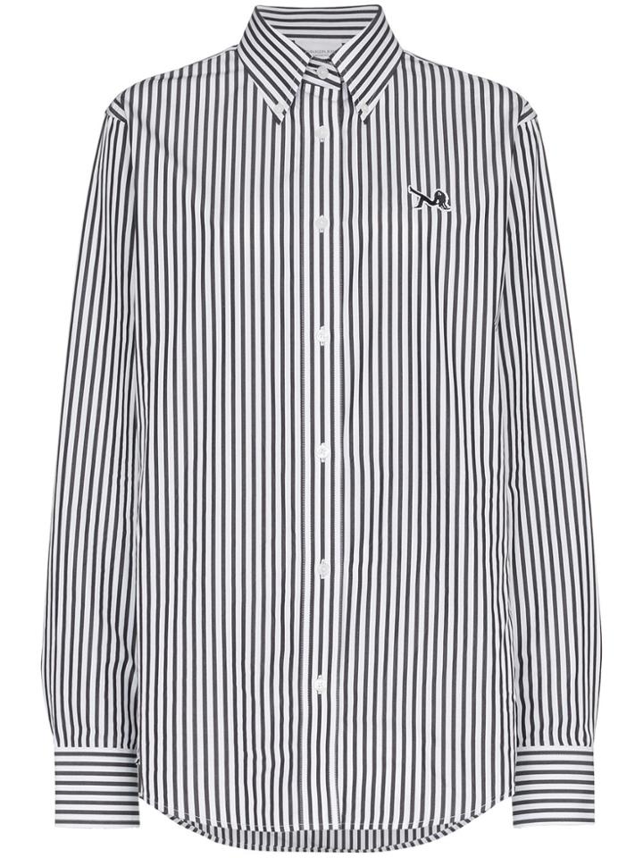 Calvin Klein Jeans Icon Striped Poplin Shirt - White