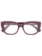 Fendi Eyewear Peekaboo Glasses - Red