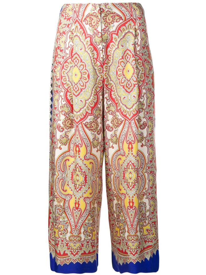 Etro Satin Flare Trousers - Neutrals