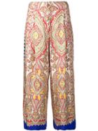 Etro Satin Flare Trousers - Neutrals