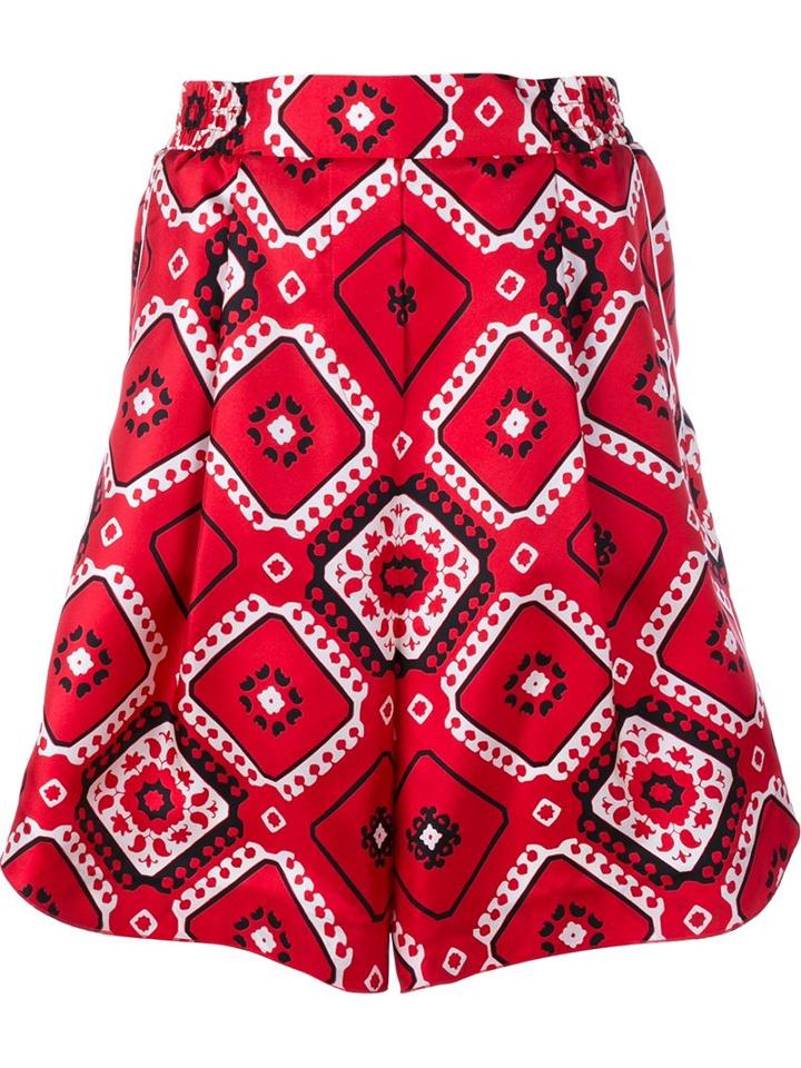 For Restless Sleepers Geometric Print Bermuda Shorts