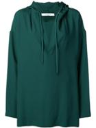 Givenchy Drawstring Hooded Top - Green