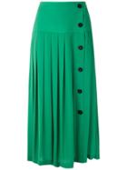 Nk Silk Midi Skirt - Green