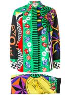 Versace Vintage Art Déco Shirt & Skirt - Multicolour