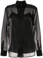 Ralph Lauren Satin Structured Shirt - Black