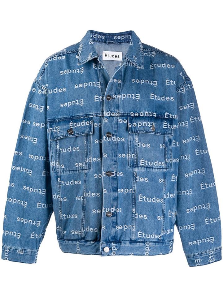 Études Jacquard Denim Jacket - Blue
