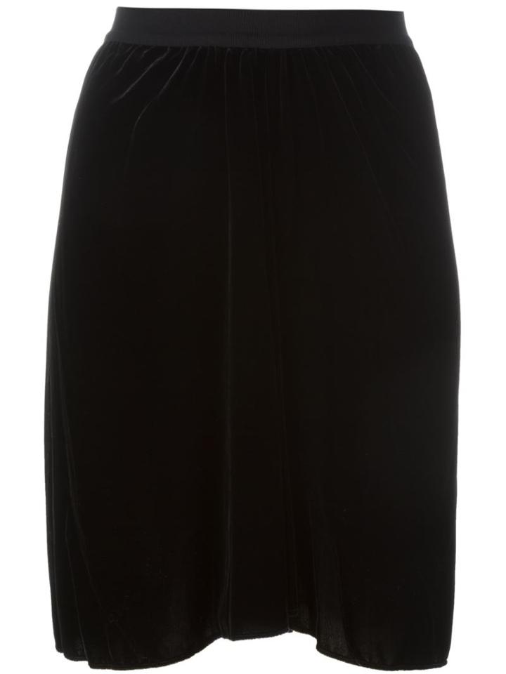 Isabel Marant Étoile 'linore' Velvet Skirt, Women's, Size: 36, Black, Cotton/silk/rayon