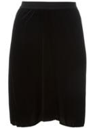 Isabel Marant Étoile 'linore' Velvet Skirt, Women's, Size: 36, Black, Cotton/silk/rayon