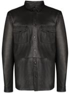 Stand Studio Alvan Leather Shirt - Black