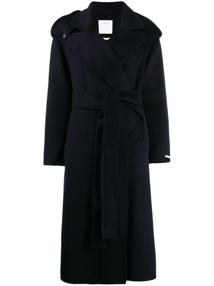 Sportmax Belted Midi Coat - Blue