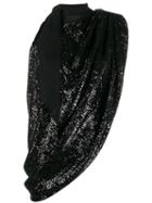 Magda Butrym Embellished Draped Top - Black