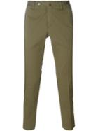 Pt01 Slim Chino Trousers, Men's, Size: 48, Green, Cotton/linen/flax/spandex/elastane