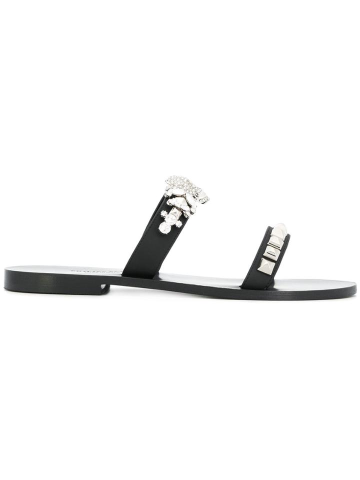 Philipp Plein Erika Sandals - Black