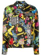 Versace Mixed Print Jacket - Black