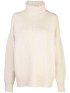 Extreme Cashmere Oversized Roll-neck Jumper - Neutrals