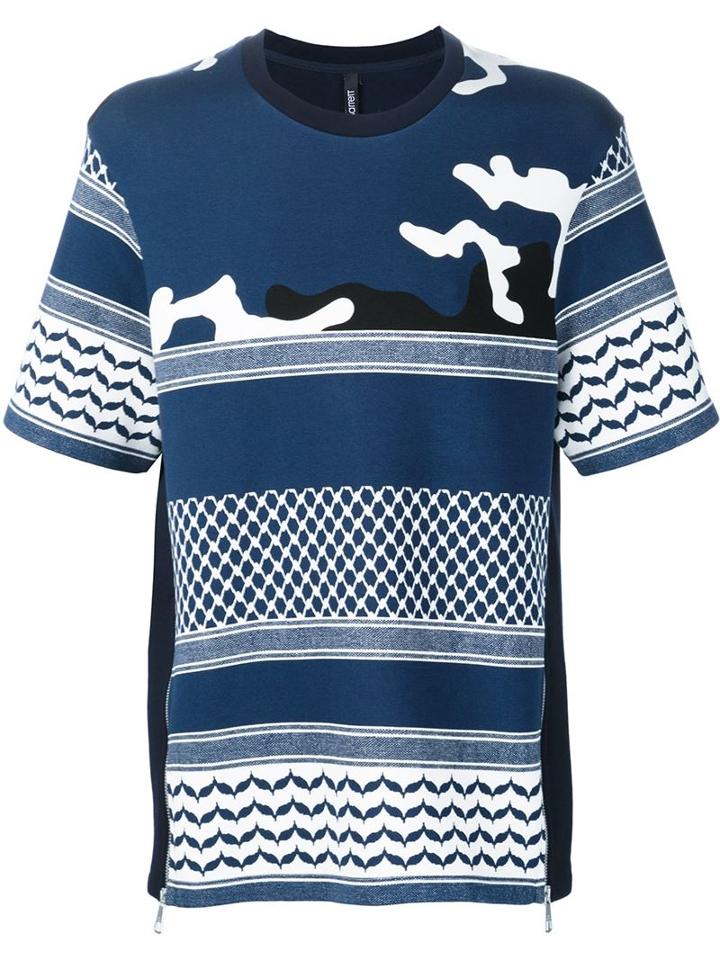 Neil Barrett Mixed Print T-shirt