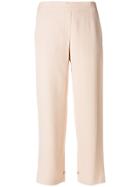 Theory Cropped Tailored Trousers - Nude & Neutrals