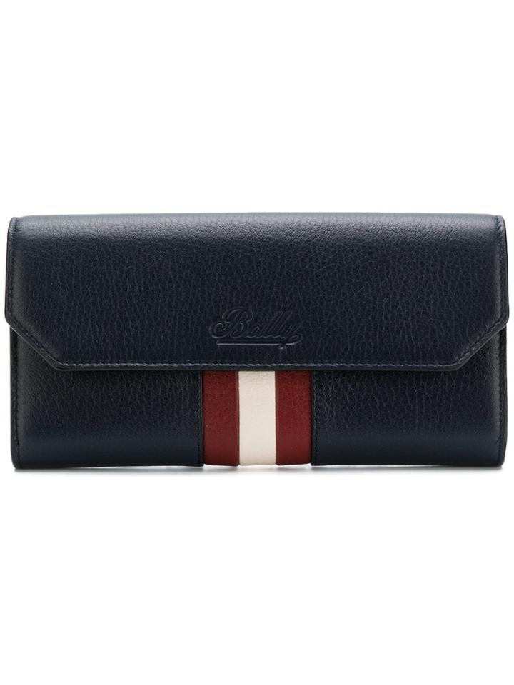 Bally Front Striped Purse - Blue