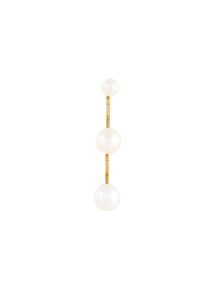 Delfina Delettrez 18kt Yellow Gold 'multipearl' Earrings, Women's, White
