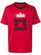 Dolce & Gabbana Crown Logo Print T-shirt - Red