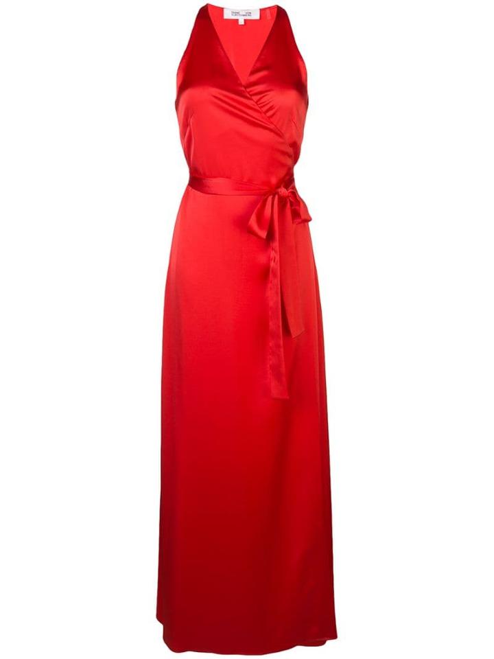 Diane Von Furstenberg Sleeveless Maxi Dress - Red