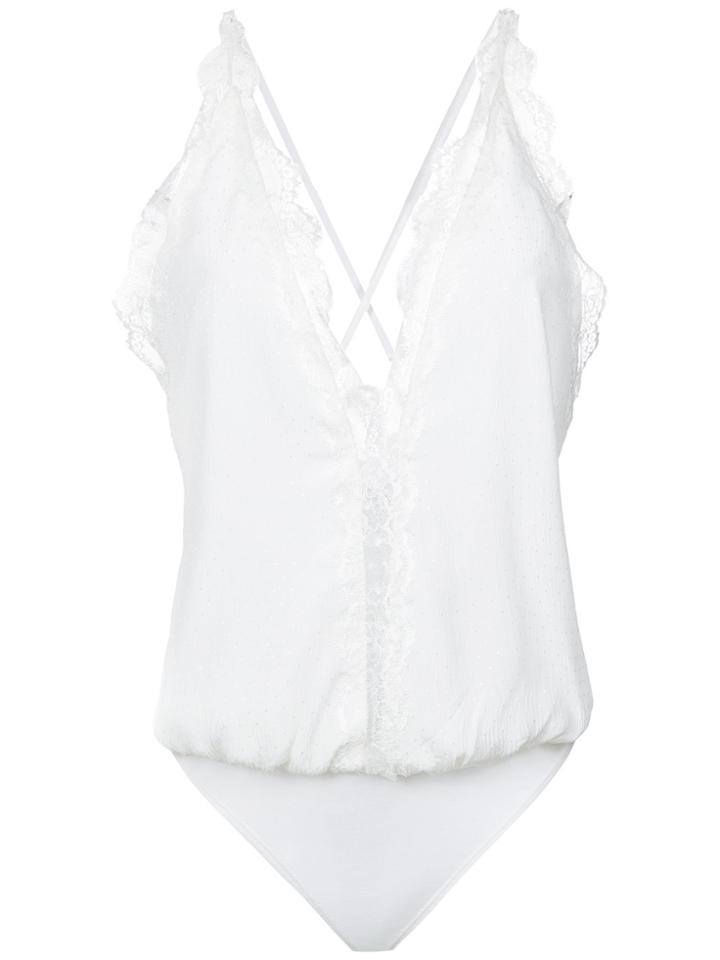 Tufi Duek Lace Bodysuit - White