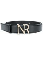 Nina Ricci Branded Buckle Belt - Black