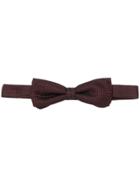 Pal Zileri Woven Texture Bow Tie - Red