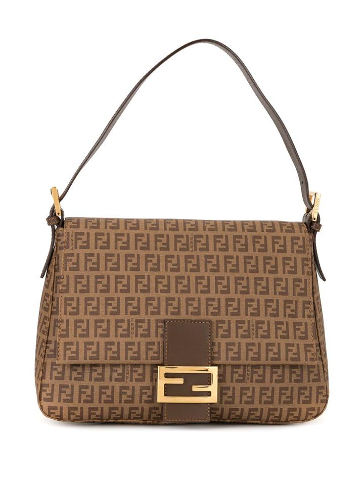 Fendi Pre-owned Zucca Mamma Shoulder Bag - Brown
