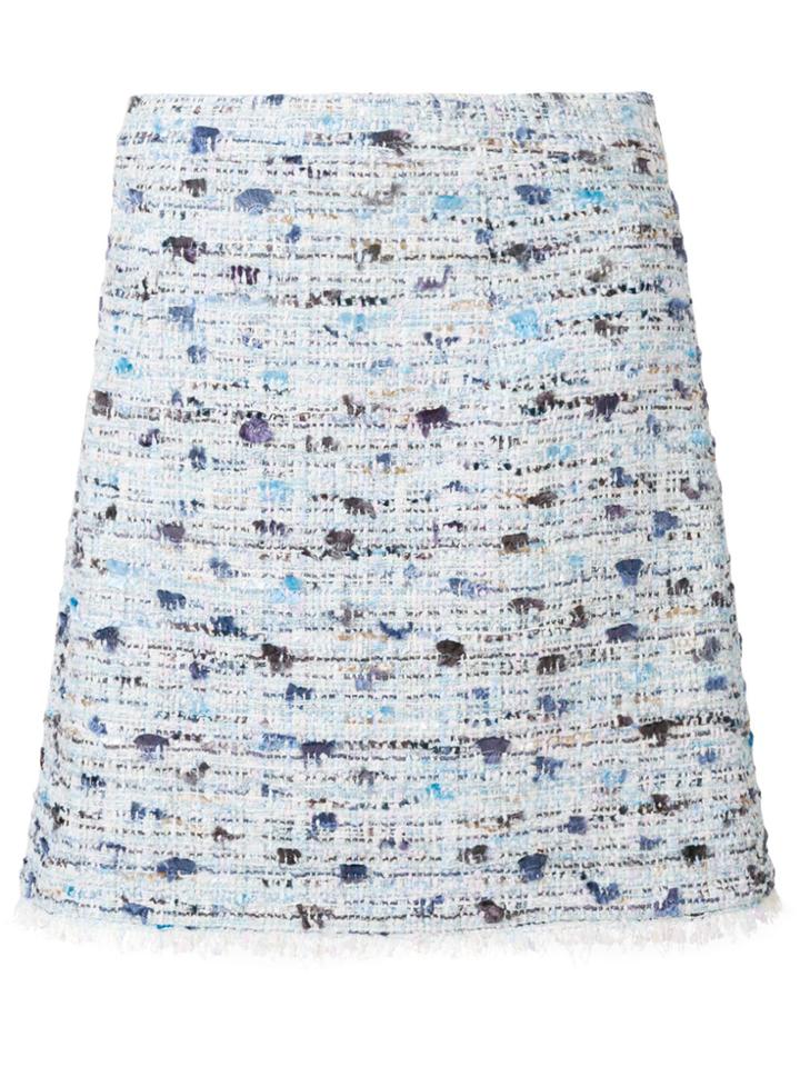 Blumarine Gonna Bouclè Short Skirt - Blue