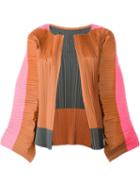 Sofie D'hoore 'blossom' Colour Block Wide Sleeve Pleated Cropped Jacket