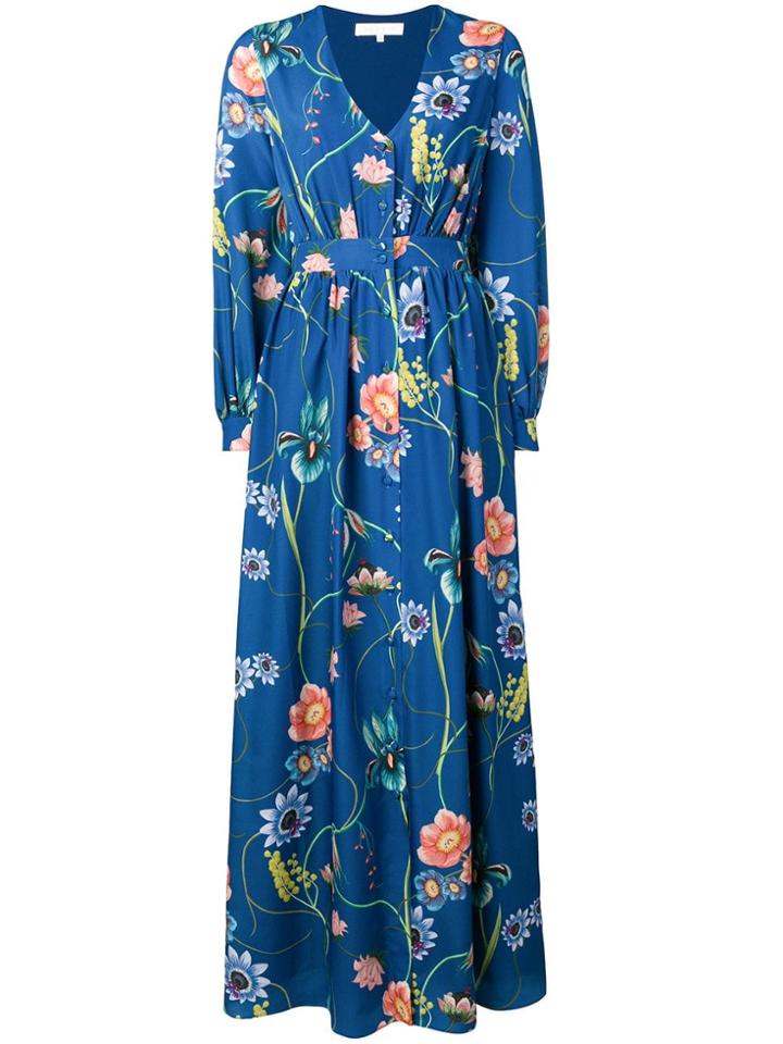 Borgo De Nor Floral Shirt Dress - Blue