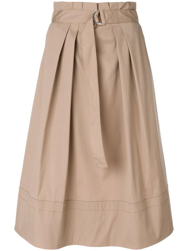 Antonelli Adjustable Waist Fitted Skirt - Nude & Neutrals