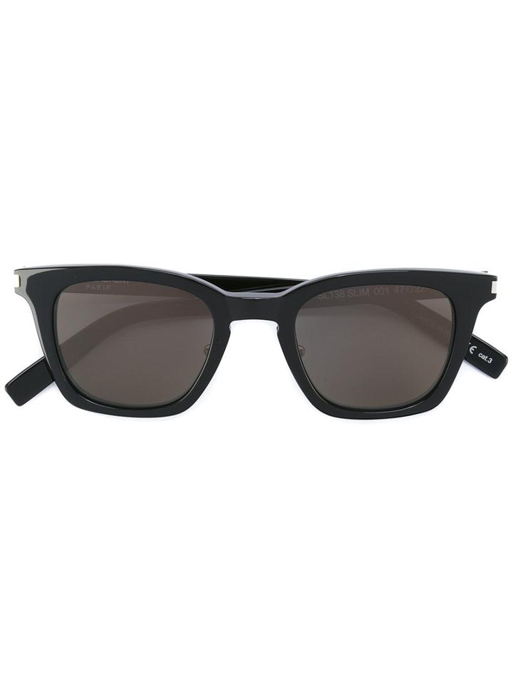 Saint Laurent - Classic 51 Sunglasses - Women - Plastic - One Size, Black, Plastic