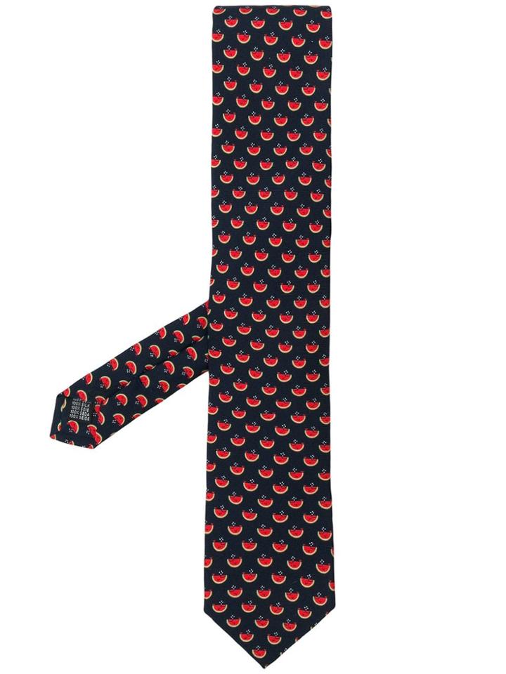 Fefè Watermelon Whale Pattern Tie - Blue