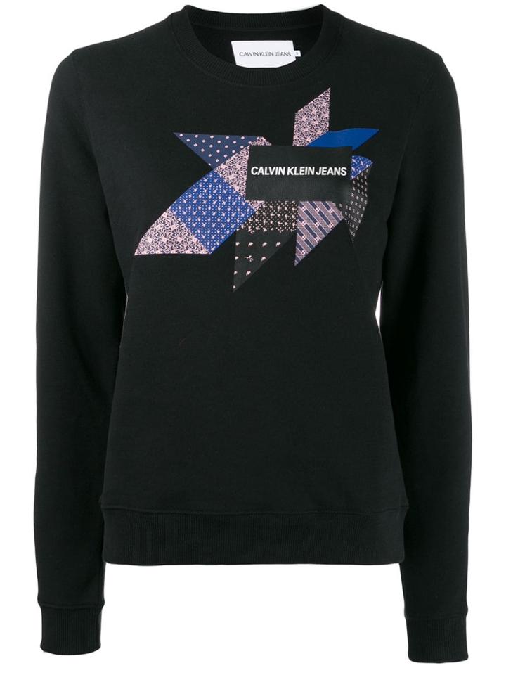 Calvin Klein Jeans Quilt Graphic Sweatshirt - Black