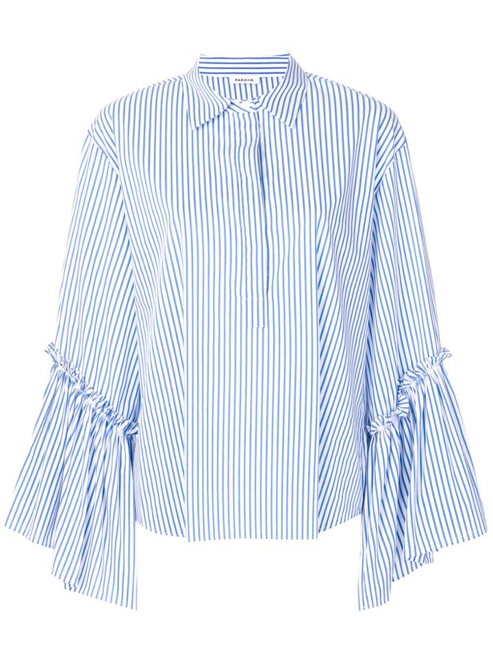 P.a.r.o.s.h. Chopin Striped Shirt - Blue
