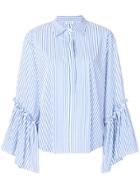 P.a.r.o.s.h. Chopin Striped Shirt - Blue